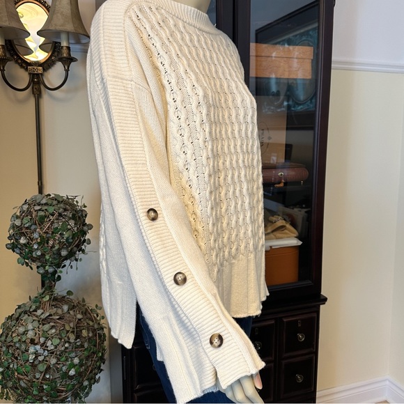 Gant wool cashmere oversized cable sweater - Picture 5 of 16